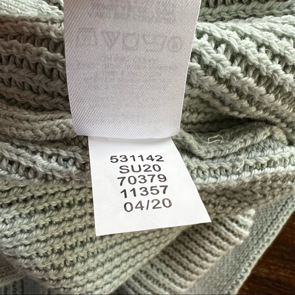 LOFT XL cropped boxy open weave mint sweater. EUC - Picture 9 of 11
